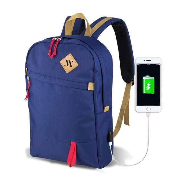 Plavi ruksak s USB priključkom My Valice FREEDOM Smart Bag