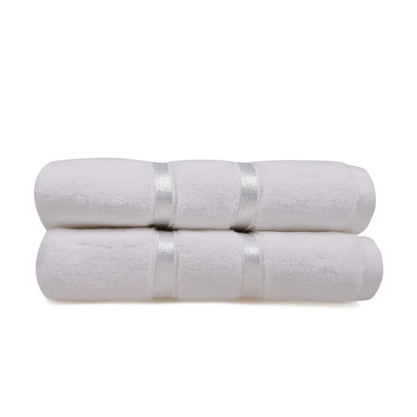 Set od 2 bijela pamučna ručnika Hobby Dolce, 50 x 90 cm
