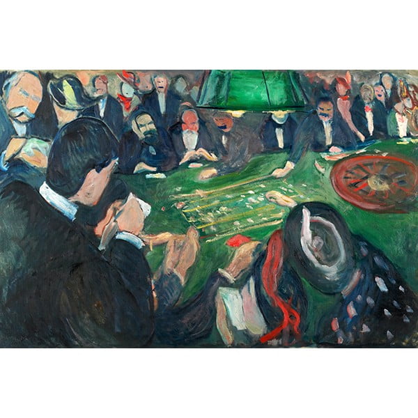 Reprodukcija slike Edvard Munch - At the Roulette Table in Monte Carlo, 40 x 26 cm