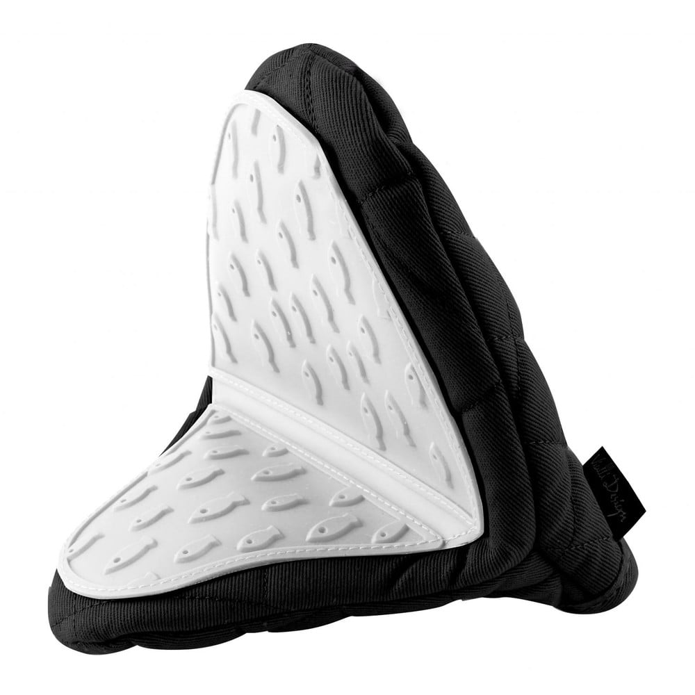 Crno-bijela pamučna rukavica sa silikonskim dizajnom Vialli