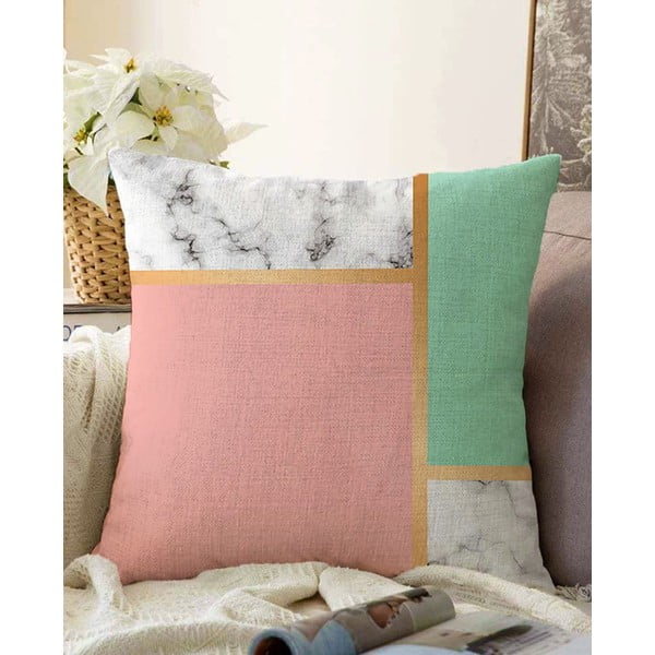 Jastuk premaz s pamučnim minimalističkim jastukom pokriva elegantan, 55 x 55 cm