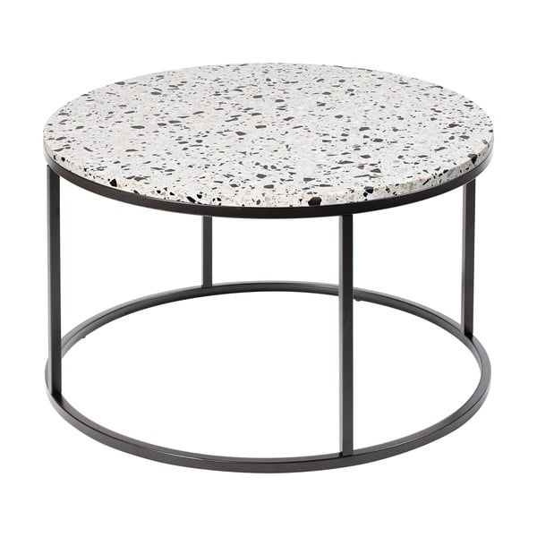 Stol za kavu s kamenom pločom RGE Bianco, ø 85 cm
