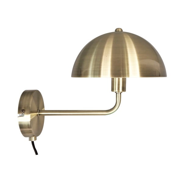 Zidna lampa u zlatnoj boji Leitmotiv Bonnet, visina 25 cm