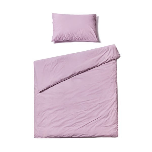 Lavanda ljubičasta pamučna posteljina za krevet za jednu osobu Bonami Selection, 140 x 220 cm