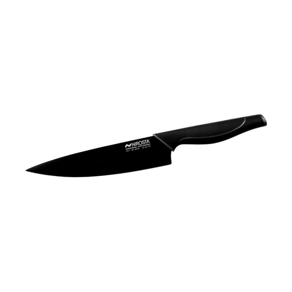 Crni kuhinjski nož od nehrđajućeg čelika Nirosta Wave