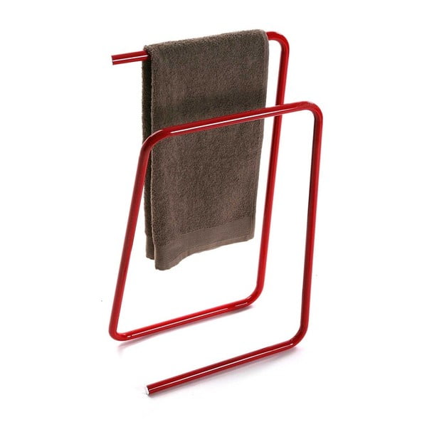 Crveni metalni stalak za ručnike Versa