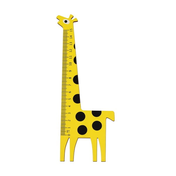 Drveno ravnalo u obliku žirafe Rex London Yellow Giraffe