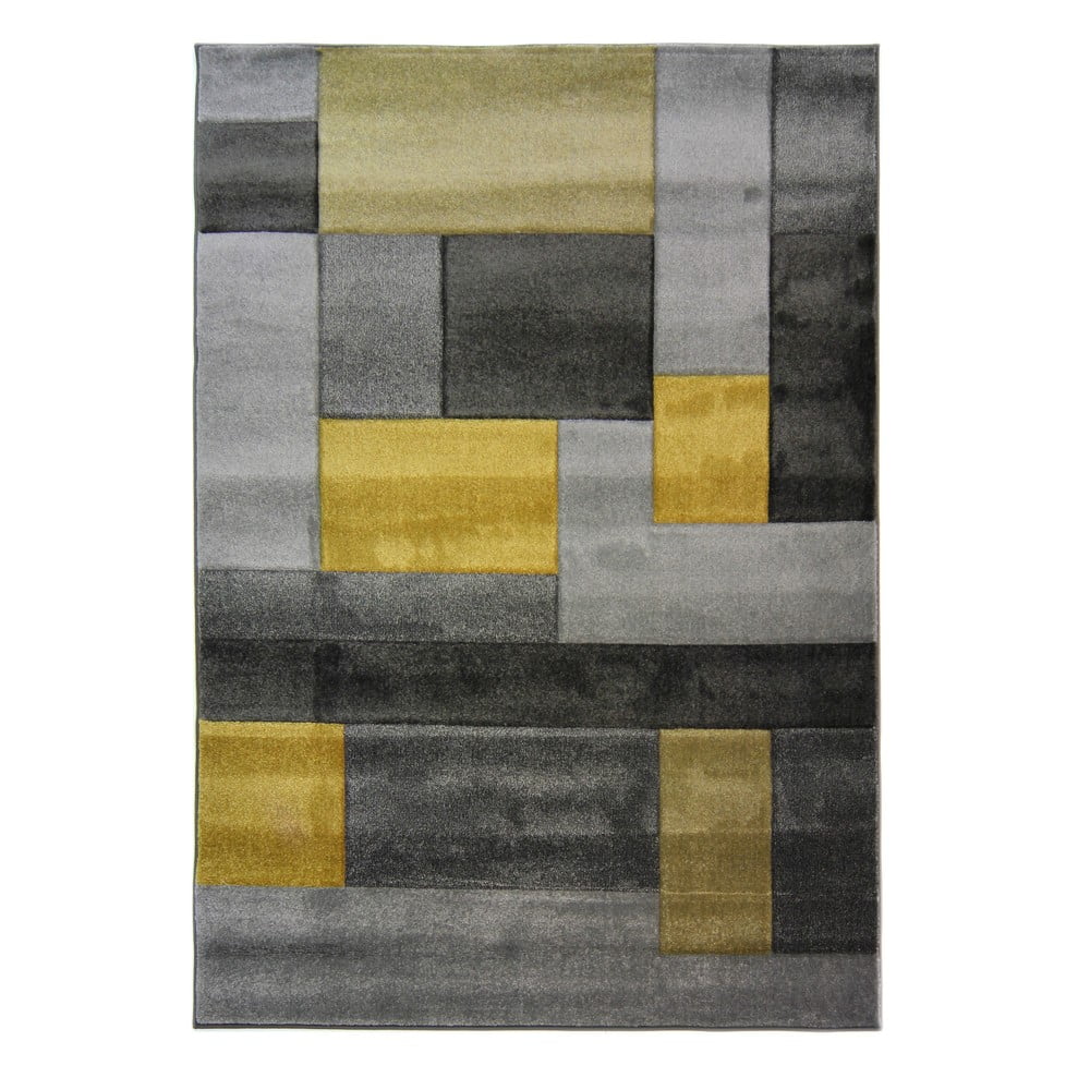 Sivo-žuti tepih Flair Rugs Cosmos, 200 x 290 cm