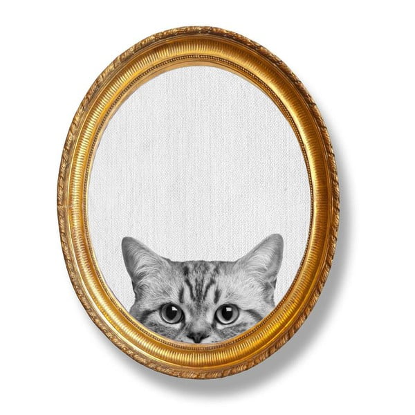 Ovalna zidna slika Really Nice Things Cat, 40 x 50 cm