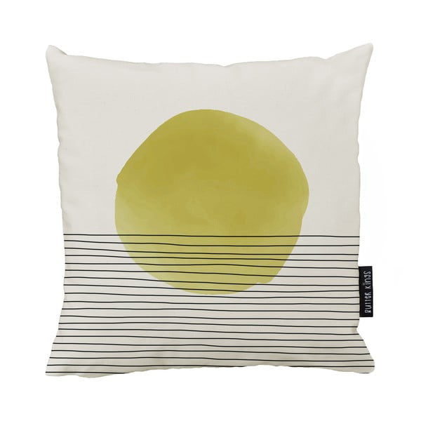 Bež-žuti ukrasni jastuk od pamuka Butter Kings Rising, 50 x 50 cm