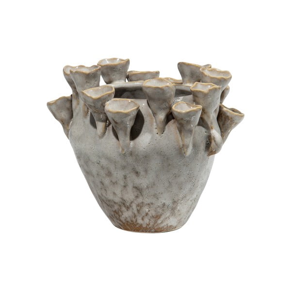 Keramička vaza s dizajnom koraljnog grebena BePureHome Coral, visina 14 cm