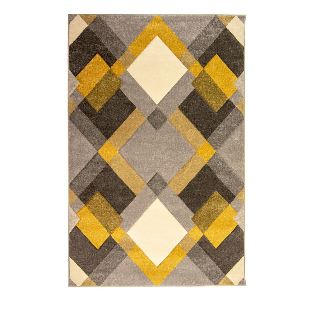 Sivo-žuti tepih Flair Rugs Nimbus, 120 x 170 cm