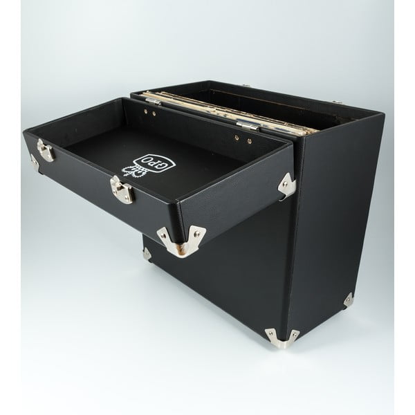 Crni kofer za vinil ploče GPO Vinyl Case