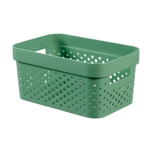 Zelena košara za odlaganje Curver Infinity Dots, 4,5 l