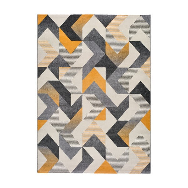 Narančasto-sivi tepih Universal Gladys Abstract, 160 x 230 cm