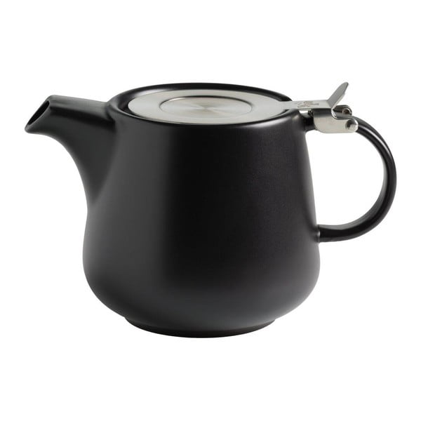 Crni porculanski čajnik s cjediljkom Maxwell & Williams Tint, 600 ml