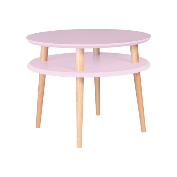 Ružičasti stolić Ragaba UFO, Ø 57 cm