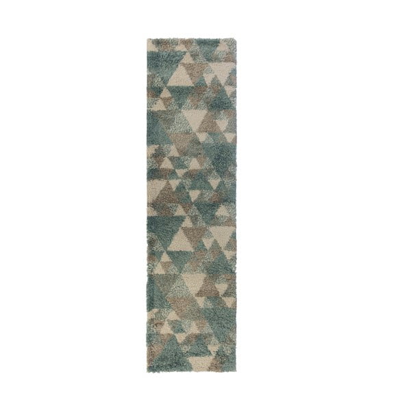 Plavo-sivi tepih Flair Rugs Nuru, 60 x 230 cm