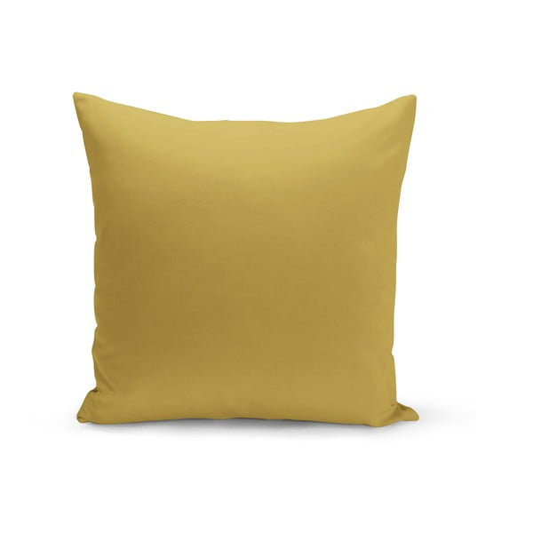 Senf žuti jastuk s ispunom Lisa, 43 x 43 cm