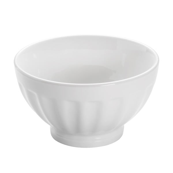 Bijela porculanska zdjela Maxwell & Williams Basic Ribbed, ø 15,5 cm