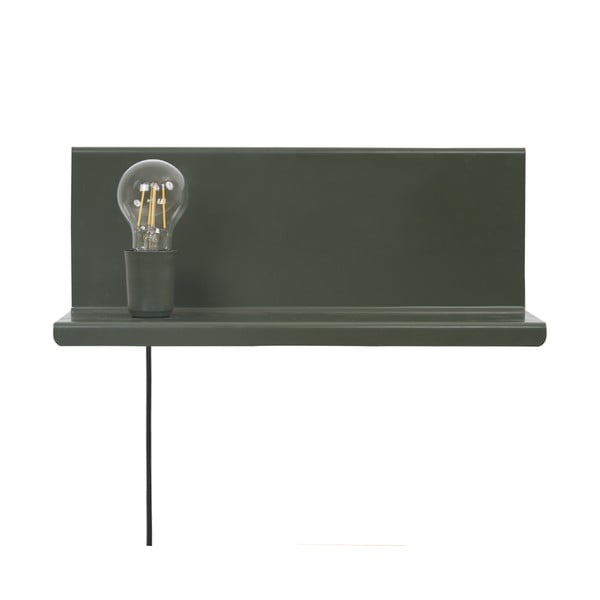 Zelena zidna svjetiljka s policom Homemania Decor Shelfie2