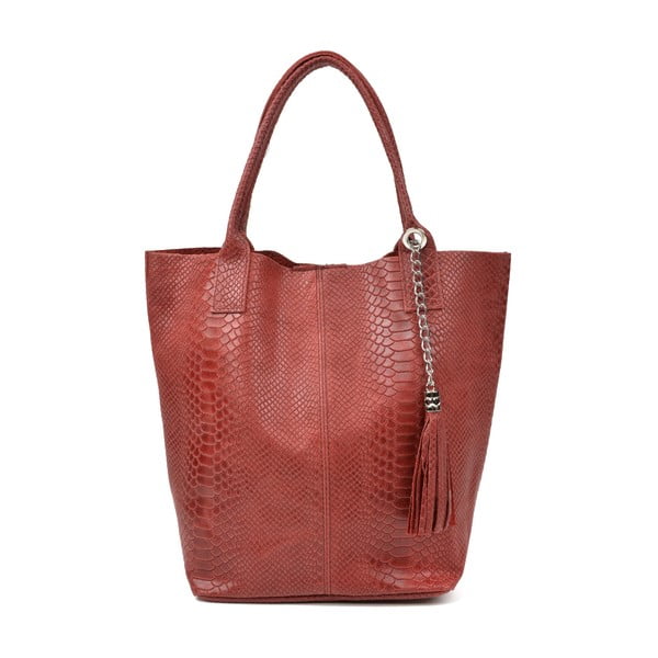 Kupovina crvene kožne torbice Renata Corsi Lola