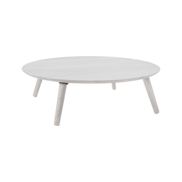 Bijeli stolić za kavu od jasena Ragaba Contrast Slice, ⌀ 100 cm