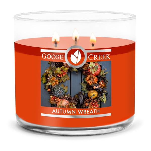 Mirisna svijeća Goose Creek Autumn Wreath, vrijeme gorenja 35 h