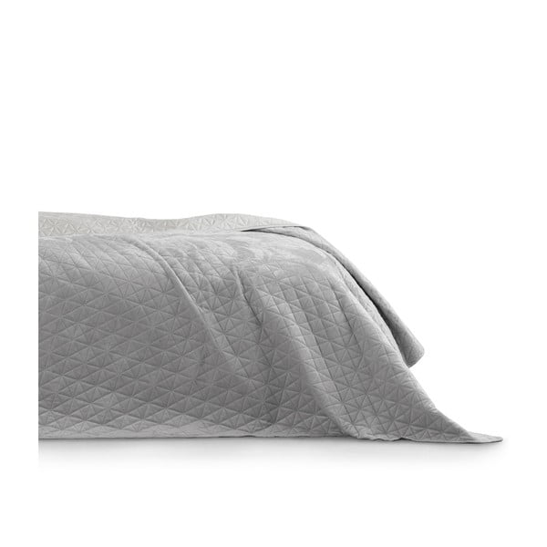 Sivi prekrivač AmeliaHome Laila Silver, 220 x 240 cm