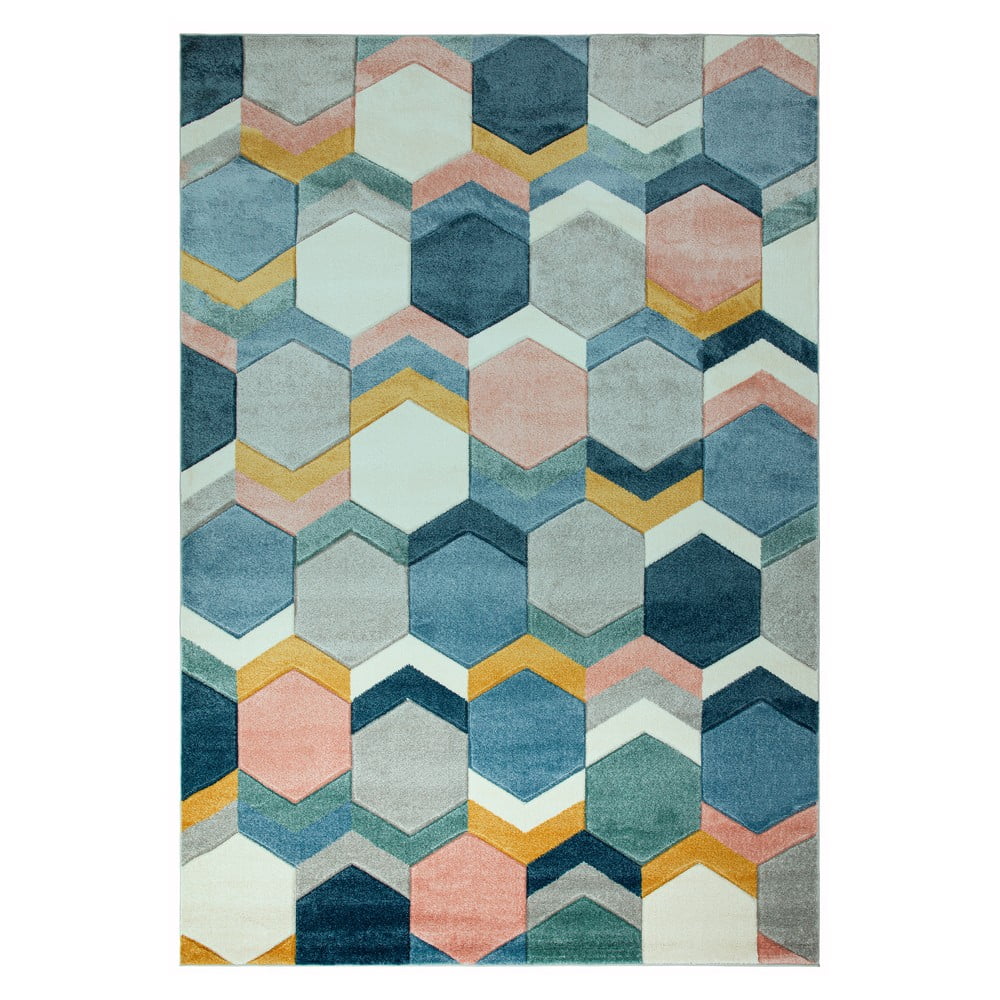 Tepih Asian Carpets Hexagon Multi, 200 x 290 cm