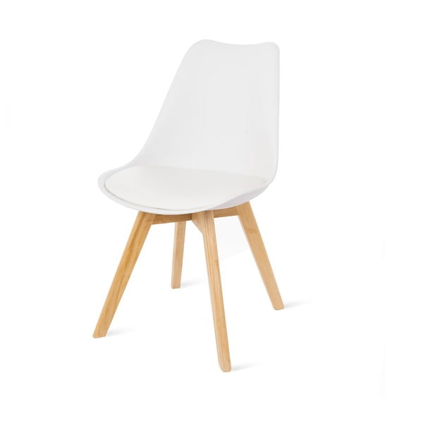 Set od dvije bijele stolice s nogama od bukovine loomi.design Retro