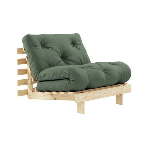 Promjenjiva fotelja Karup Design Roots Raw/Olive Green