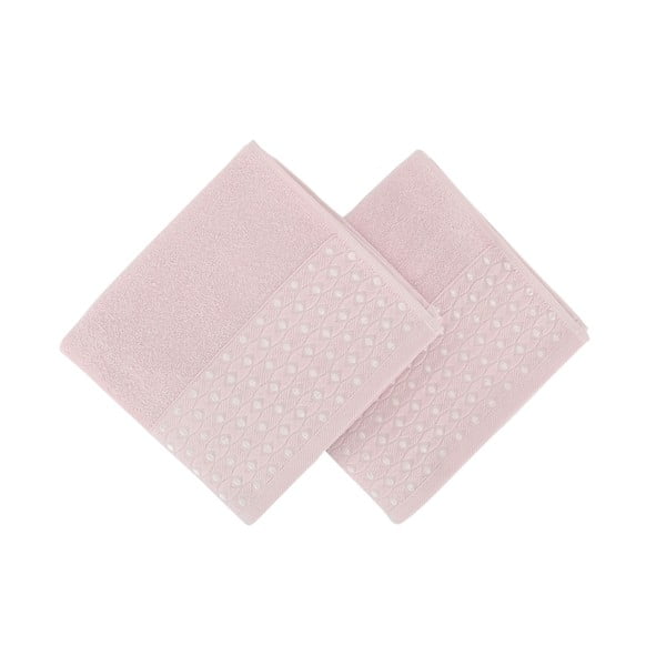 Set od 2 ružičasta ručnika za ruke Ulla