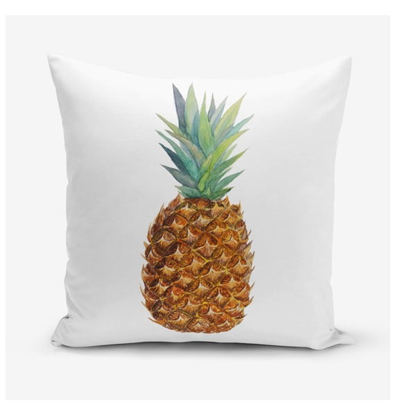 Jastučnica s primjesom pamuka s motivom ananasa Minimalist Cushion Covers Pine, 45 x 45 cm
