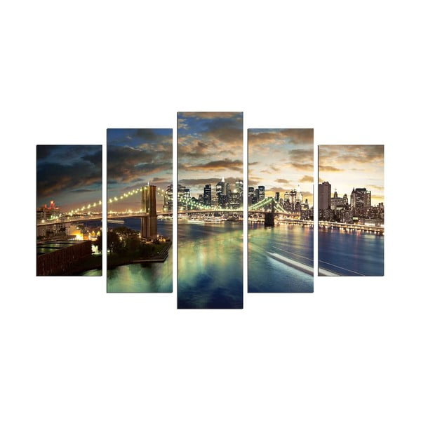 Višedijelna slika Bridge NYC, 110 x 60 cm