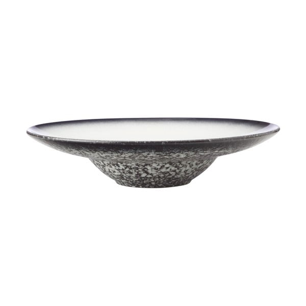 Bijelo-crni keramički tanjur za posluživanje Maxwell & Williams Caviar, ø 28 cm