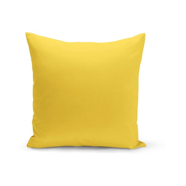 Žuti jastuk s ispunom Lisa, 43 x 43 cm
