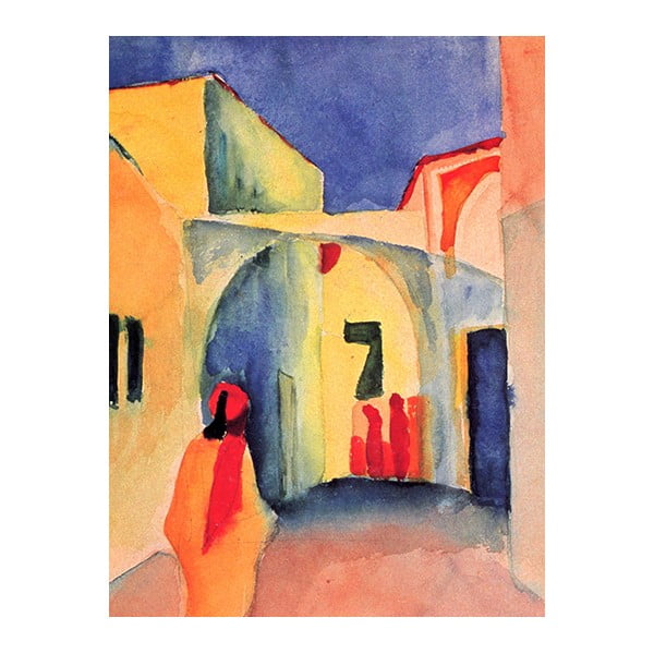 Reprodukcija slike August Macke - A Glance Down an Alley, 60 x 45 cm