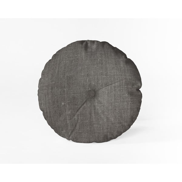 Sivi jastuk Really Nice Things Cojin Redondo Cool Grey, ⌀ 45 cm