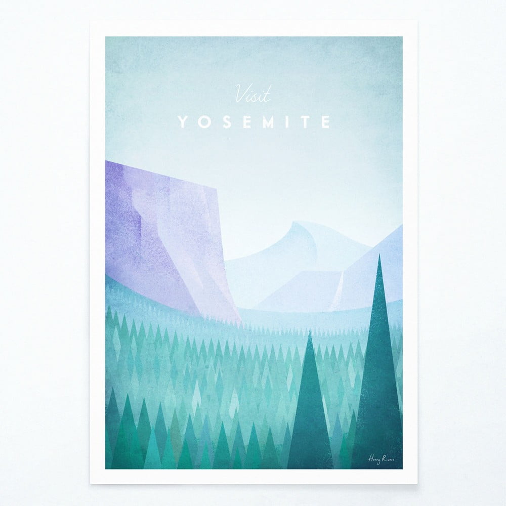 Poster Travelposter Yosemite, A2
