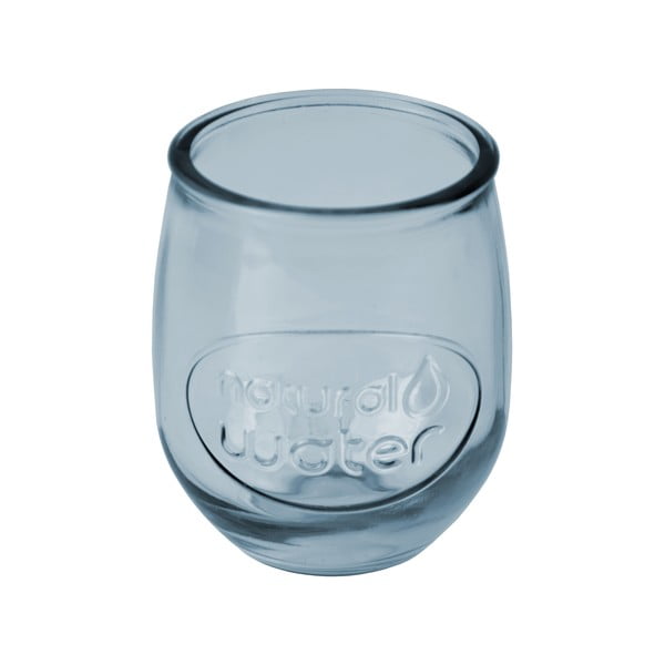 Svjetloplava čaša od recikliranog stakla Ego Dekor Water, 0,4 l