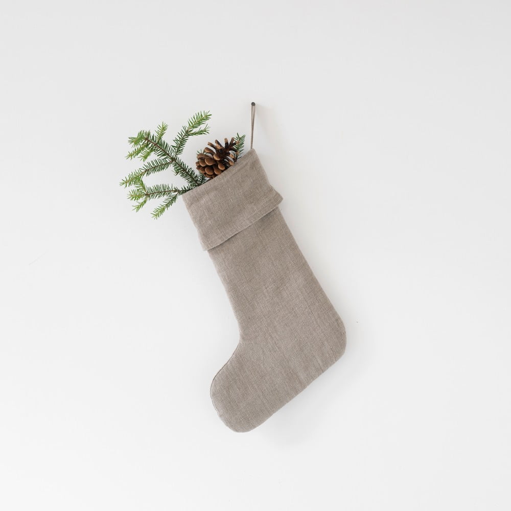 Božićni ukras od lana Linen Tales Christmas Stocking