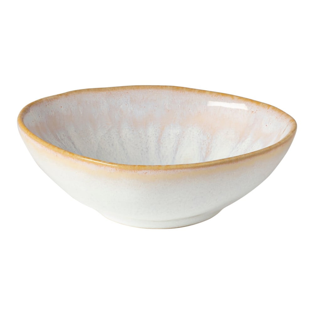 Bijela zdjela od kamenine s bež rubom Costa Nova Brisa, ⌀ 10 cm