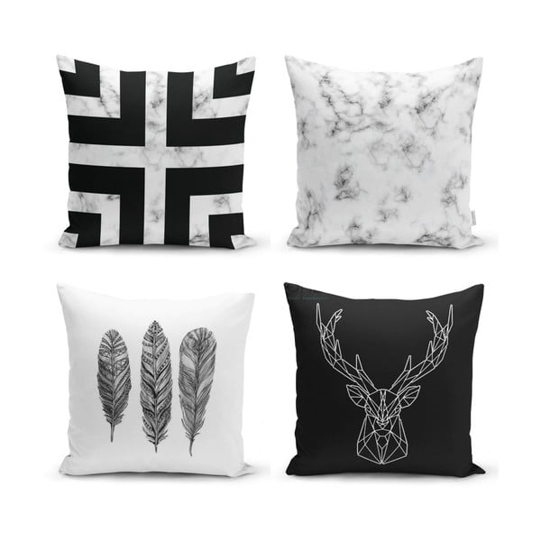 Set s 4 jastučnice Minimalist Cushion Covers Faria, 45 x 45 cm