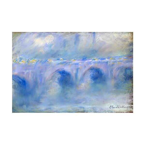 Razmnožavanje slici Claude Monet - Le Pont de Waterloo, 90 x 60 cm