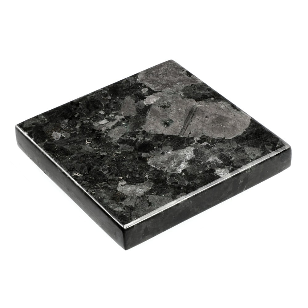 Crni granitni podmetač RGE Black Crystal, 15 x 15 cm