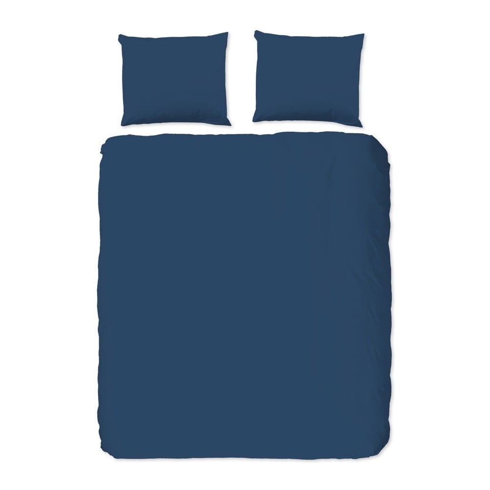 Plava pamučna posteljina Good Morning Universal, 200 x 220 cm