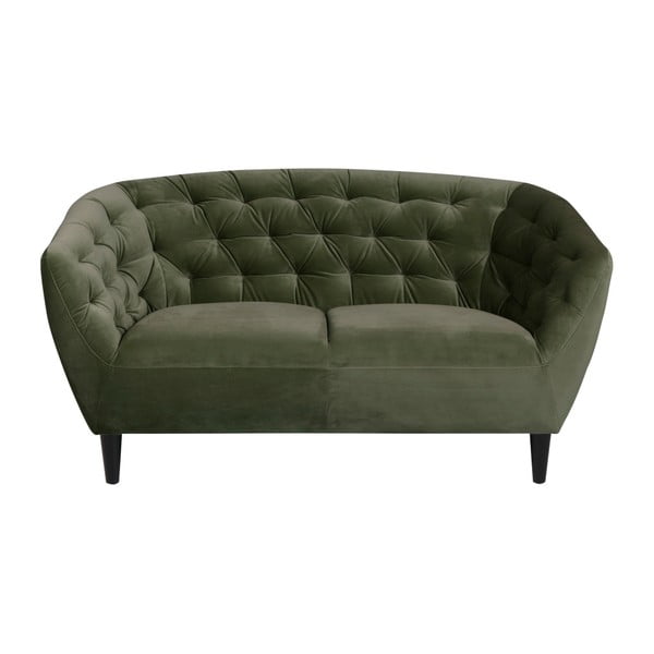 Zeleni baršunasti kauč Acton Ria, 150 cm