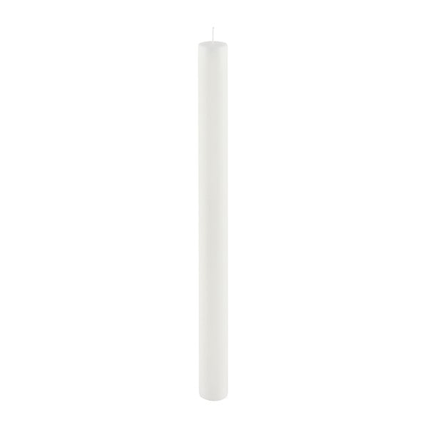 Bijela duga svijeća ego dekor cilindar čiste, vrijeme pečenja 53 h