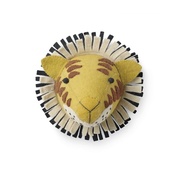 Dekoracija od vune u obliku životinje lisica tigar